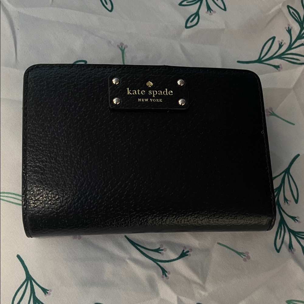Kate Spade Black Textured Wallet